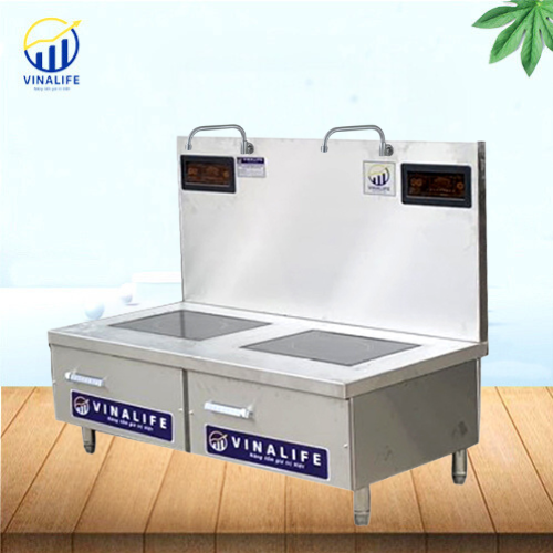Bếp Từ Công Nghiệp Đôi 12kw Mặt Phẳng