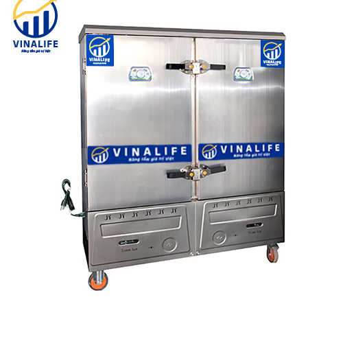 Tủ Nấu Cơm Điện Gas Có Điều Khiển 24 Khay