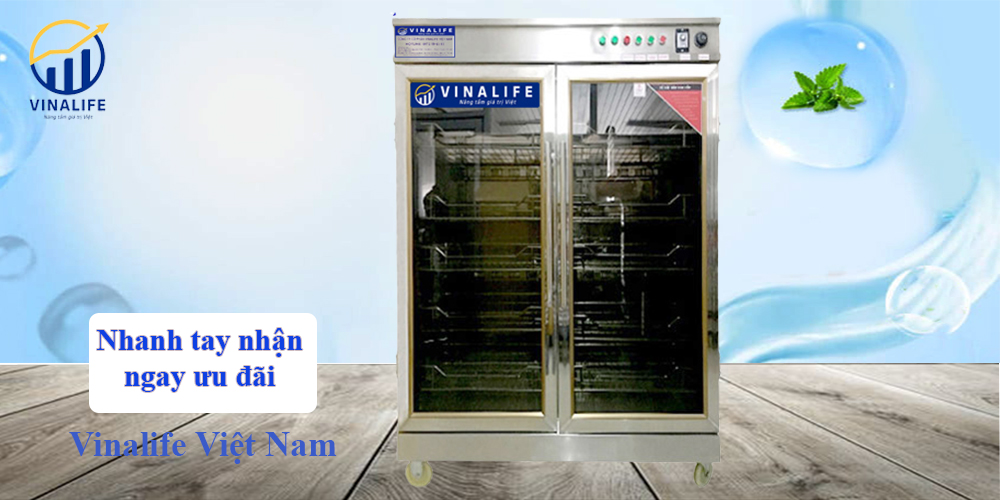 Tủ Sấy Bát Công Nghiệp 600L 2 Lớp Bóng Sấy