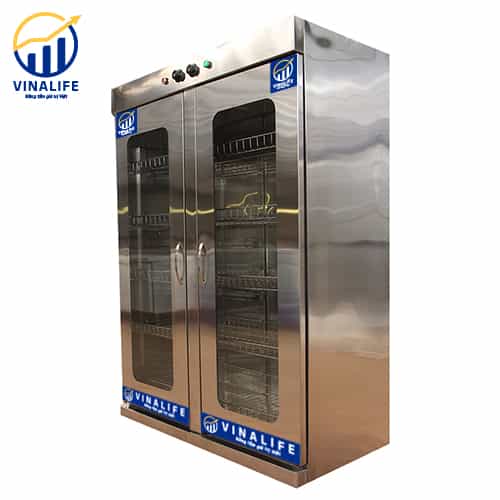 Tủ Sấy Bát Công Nghiệp 600L 2 Lớp Quạt Gió