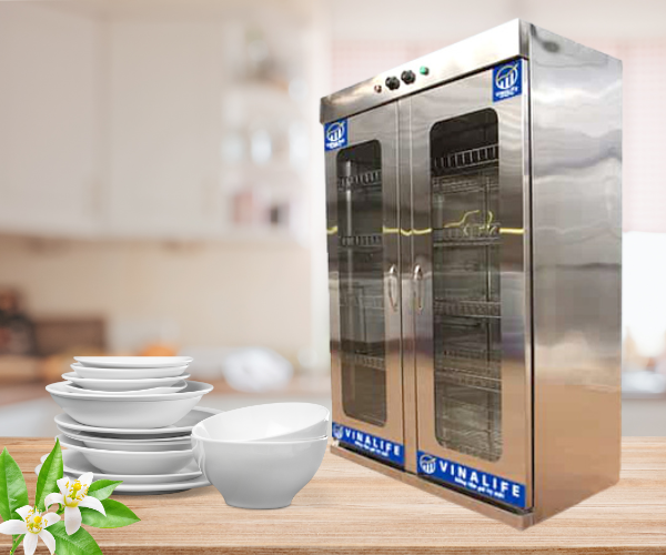 Tủ Sấy Bát Công Nghiệp 1200L 2 Lớp Bóng Sấy