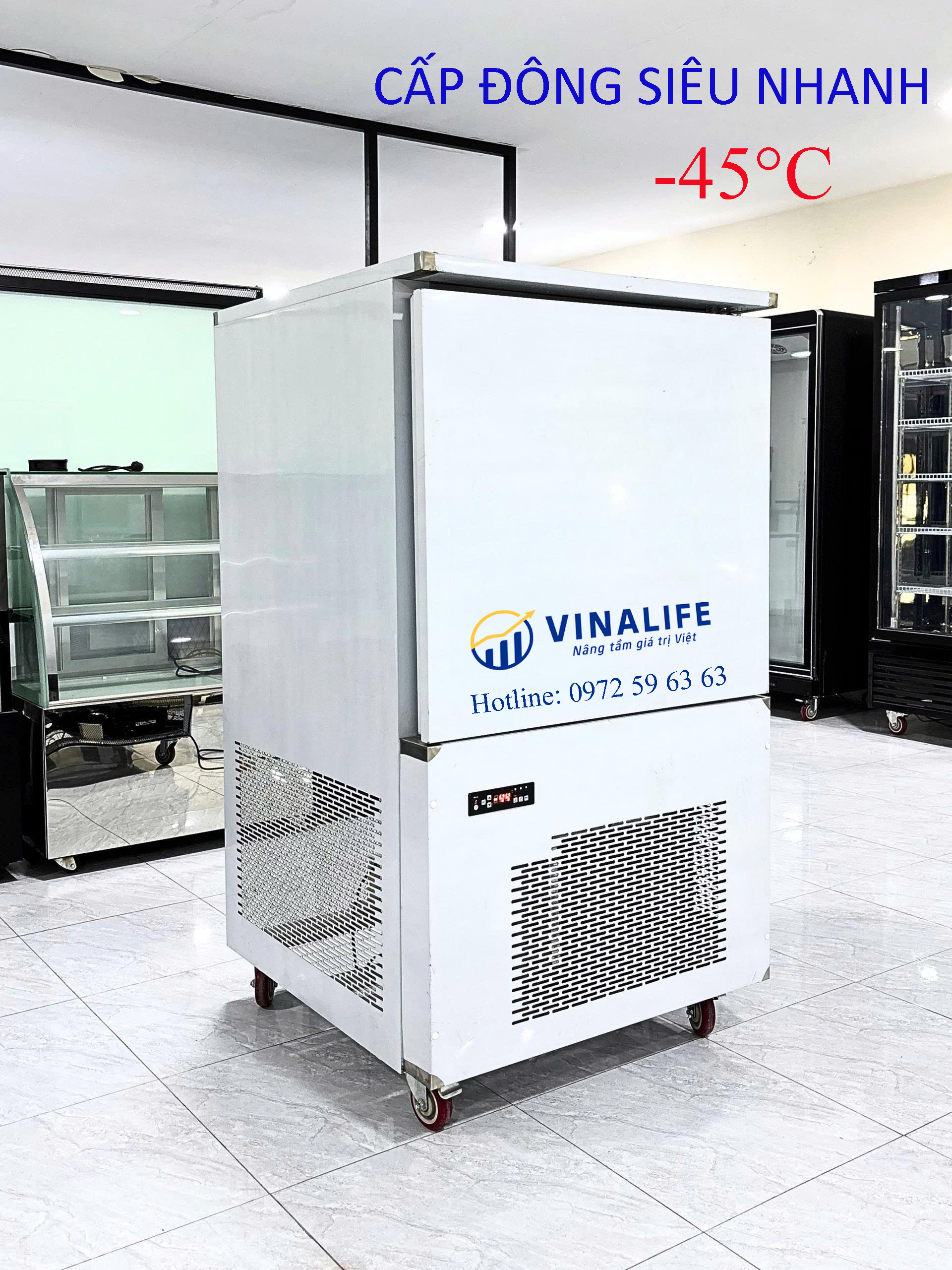 Tủ Cấp Đông Nhanh 8 Khay -45°C