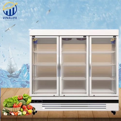 Tủ Mát Đứng Quạt Gió 3 Cánh Kính&nbsp;