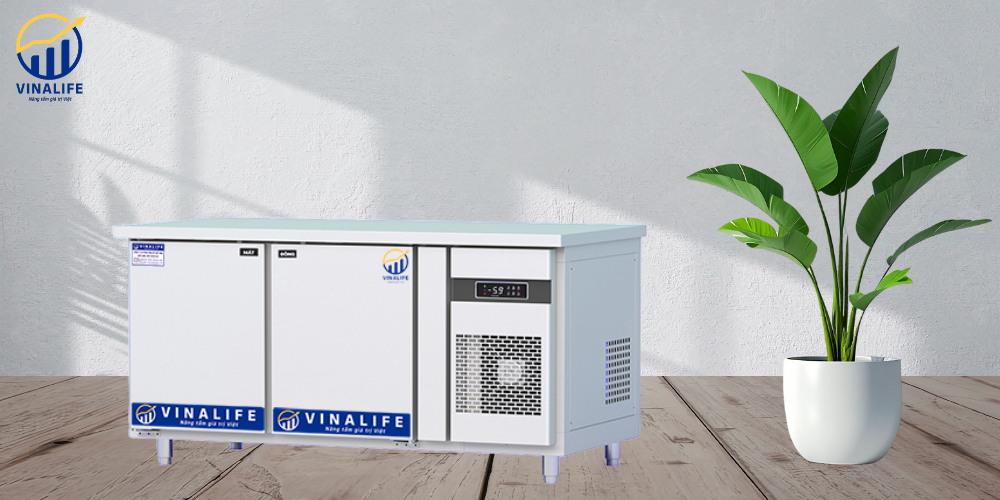 Tủ Bàn Lạnh 2 Chế Độ Đông Mát Quạt Gió 1.2m