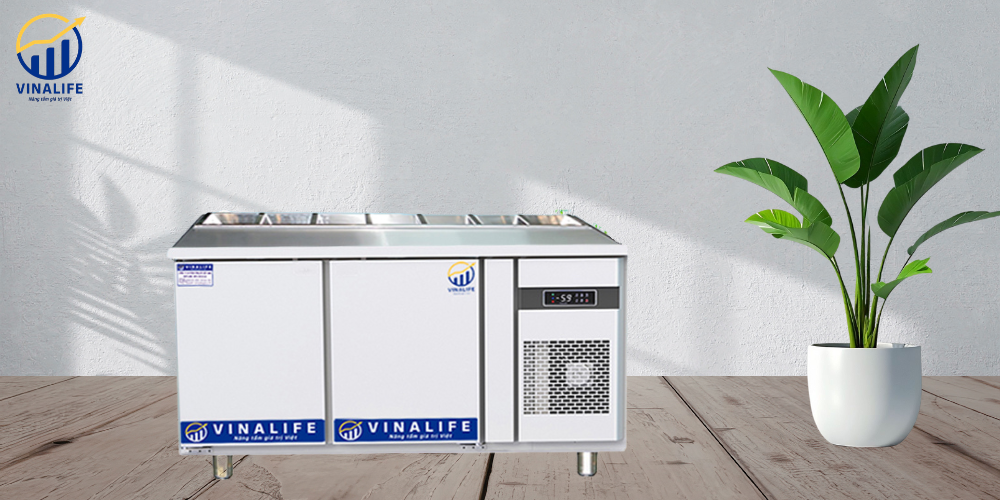 Bàn Salad 1.2m Quạt Gió