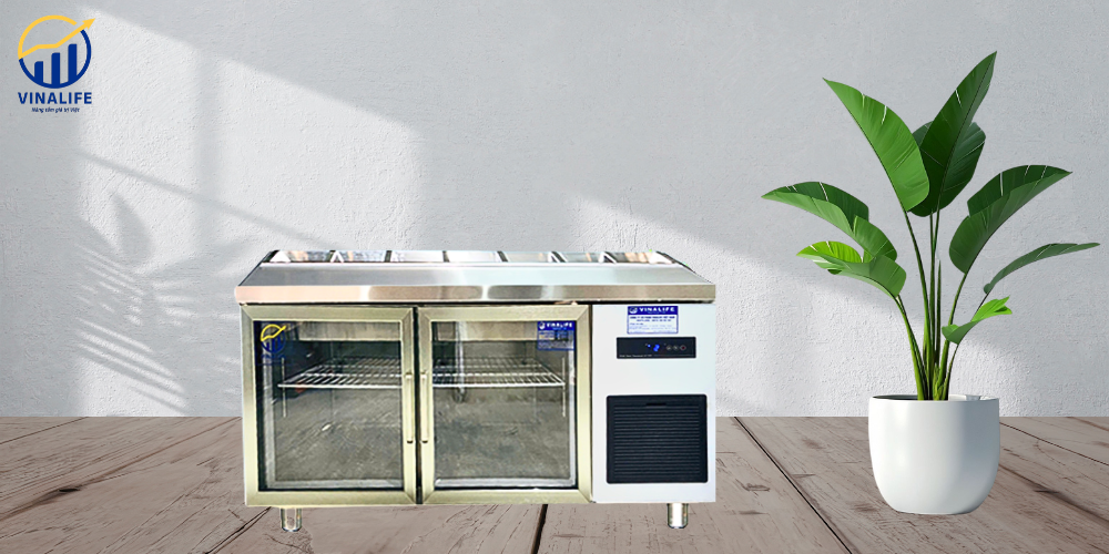 Tủ Bàn Salad Cánh Kính 1.2m