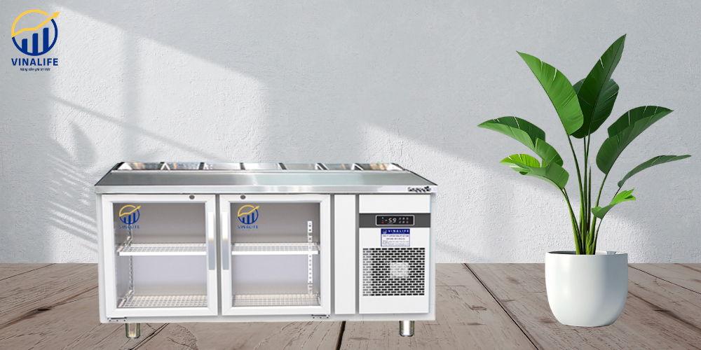 Bàn Salad Cánh Kính 1.2m