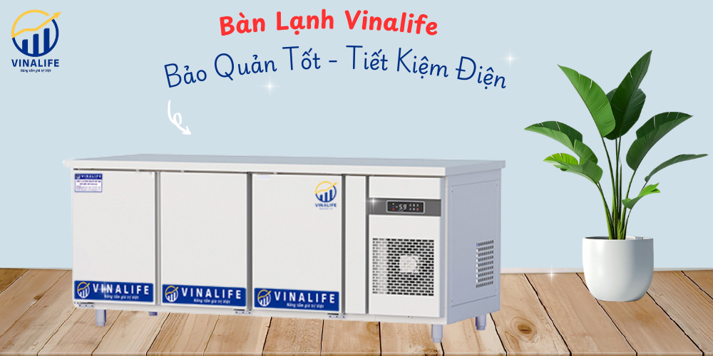 Tủ Bàn Lạnh 2 Chế Độ Đông Mát 1.8m