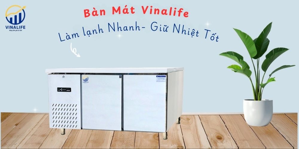 Tủ Bàn Mát Quạt Gió 2 Cánh Inox 1.2m VNL - giá rẻ&nbsp;